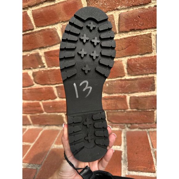 Ann Taylor Loft $156 Lug Chelsea Booties black womens 8.5 NEW - Picture 11 of 12